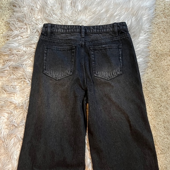 Robert Rodriguez Black Baggy Crop Denim Jeans - Picture 7 of 13